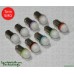 SGT Pinball LED Bulbs 6.3V #44/#47 Frosted Dome Intense Twin SMD 2835 (Pack of 10) *Choose Colour*