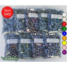 SGT Pinball LED Bulbs 6.3V #44/#47 Frosted Dome Intense Twin SMD 2835 (Pack of 100) *Choose Colour*