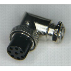 Microphone Plug Right Angled 8 Pin for CB, Amateur, Ham Radio, Etc