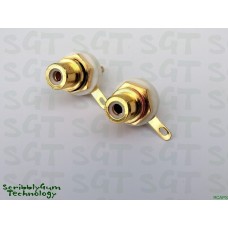 RCA Panel Chassis Socket Gold Plated