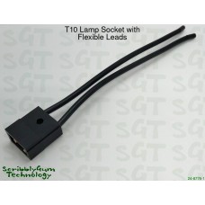 Pop Bumper Light Socket T10 with Wire Leads