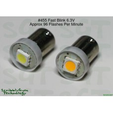 SGT Pinball Fast Blinking LED Bulb 6.3V #455 SMD *Choose Colour*