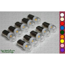 SGT Pinball LED Bulbs 6.3V #44/#47 Clear Dome Narrow SMD (Pack of 10) *Choose Colour*
