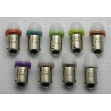 SGT Pinball LED Bulbs 6.3V #44/#47 SMD Sample Pack of 9 Colours (Clear or Frosted Dome)