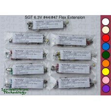 SGT Pinball LED Bulbs 6.3V #44/#47 Flex Extension SMD (Pack of 10) *Choose Colour*
