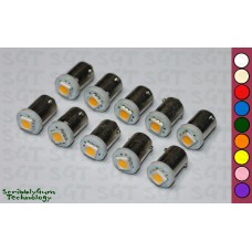 SGT Pinball LED Bulbs 6.3V #44/#47 Domeless SMD (Pack of 10) *Choose Colour*