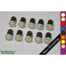 SGT Pinball LED Bulbs 6.3V #44/#47 Non-Ghosting Domeless SMD (Pack of 10) *Choose Colour*