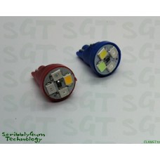 SGT Pinball LED Flame/Fire Bulb 6.3V SMD T10 #555 (Single Globe)