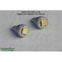 SGT Pinball Fast Blinking LED Bulb 6.3V #545 SMD *Choose Colour*