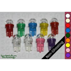 SGT Pinball LED Bulbs 6.3V T10 #555 Non-Ghosting Clear Dome SMD (Pack of 10) *Choose Colour*