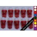 SGT Pinball LED Bulbs 6.3V T10 #555 Non-Ghosting Frosted Dome SMD (Pack of 10) *Choose Colour*
