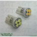 SGT Pinball LED Bulbs 6.3V T10 #555 Domeless 4xSMD3528 (Pack of 10) *CHOOSE COLOUR*
