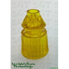 Star Post Plastic Translucent 1-1/16" Tall (Yellow)