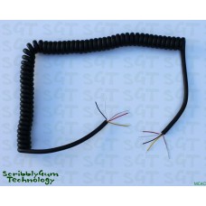 CB Radio Microphone Replacement Curly Cable 4 Core