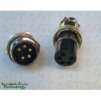 Line Microphone Plug and Panel Socket 5 Pin for CB, Ham Radio, Etc
Line Microphone Plug and Panel Socket 5 Pin for CB, Ham Radio, Etc