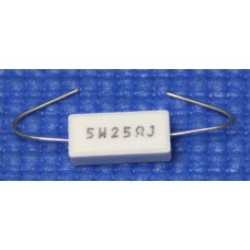 Resistor 25 Ohm 5 Watt Ceramic Wirewound