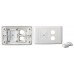 Wall Plate Double With Cable Management